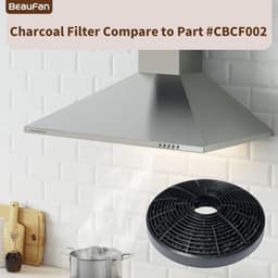 Pakket van 2 actieve koolfilters CBCF002 Compatibel met CIARRA CBCS6201- CBCB6201- CBCB6736C- CBCS6906D- CBCB6906D- CBCS9201- CBCB9201 — thumbnail 3