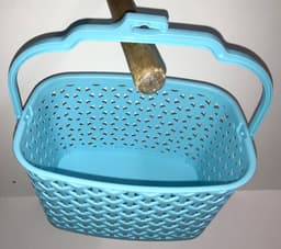 Wasknijpermandje kunststof blauw — thumbnail 1