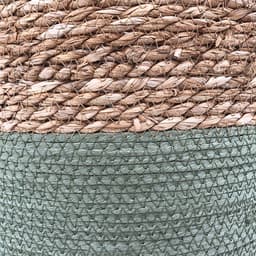 Lavandoux - Wasmand - Zeegras - Naturel/Groen - Ø40 x H45 cm — thumbnail 3