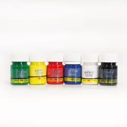 Artdeco Textielverf Set – 6 Kleuren x 25ml – Hoogwaardige Acrylverf voor Stoffen – Wasbare textielverf, Scholen en DIY Projecten — thumbnail 2
