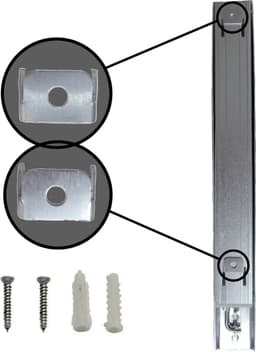 E-Quality Products - Wanddroogrek - Wasrek - Droogrek - Wanddroogrek inklapbaar - Wanddroogrek uitschuifbaar - Wanddroogrek ophangbaar — thumbnail 2