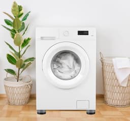 Waledano® Wasmachine Trillingsdempers - 4 Stuks - Schokdempers - Stapelbaar - Droger - Vaatwasser - Verhoger - Extra Dik Antislipvoeten — thumbnail 4