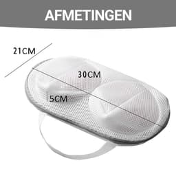 Consumerce® 2 Stuks BH Waszakken – Wit – Waszak – Wasgoed – Met Rits – Lingerie – Laundry Bag – Waszakje – Wasnet – Wasnetten – Wasnetje – Wassorteerder – Wasmachine - Waszakjes — thumbnail 5