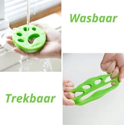 Waledano® Haarverwijderaar huisdieren - haren in de Wasmachine en Droger - Herbruikbare - Anti haren - Meubels - Pluizen Verwijderaar - Kleding -Tapijt - lint remover 2 STUKS — thumbnail 3