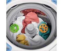 Waledano® Haarverwijderaar huisdieren - haren in de Wasmachine en Droger - Herbruikbare - Anti haren - Meubels - Pluizen Verwijderaar - Kleding -Tapijt - lint remover 2 STUKS