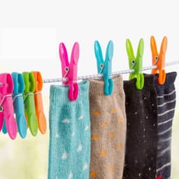 48 Wasknijpers met Winddichte Mandenset voor Binnen en Buiten Droogrek — thumbnail 5