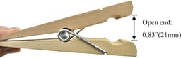 Extra Grote Houten Wasknijpers - Stevig & Windbestendig - 6 Inch - 3 Stuks — thumbnail 5