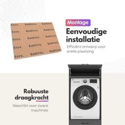 Wasmachinekast Dubbel 67x205x67cm | Ruimtebesparend & Super Stevig | Met Uitschuiflade | Voor Wasmachine en Droger | Antraciet — thumbnail 5