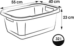 Wasmand 'aenna', breedte: 550 mm, Scandinavisch roze. — thumbnail 4