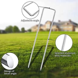 Grondankers voor Worteldoek - 100 Stuks 15 cm Stalen Anti-Roest Haringen voor Tuin en Omheining — thumbnail 5