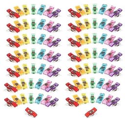 Stoffen clips voor naaien en quilten - neonkleuren, 100 stuks — thumbnail 1