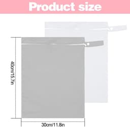 Unyqoos® Herbruikbare waterdichte tas met ritssluiting en handvat voor diverse toepassingen — thumbnail 3