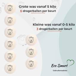 Eco Smart Drogerballen 12XXL - Duurzaame Wol Drogerballen - wasdrogerballen - 100% Nieuw-Zeelandse Schapen Wol - energiebesparende producten 12 stuks — thumbnail 2