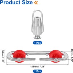 Allecta - Waslijnspreider en waslijnspanner voor lange waslijnen - Kunststof aluminium - Buitenwaslijn-scheidingsrol - Zilver - Stevig en duurzaam — thumbnail 5