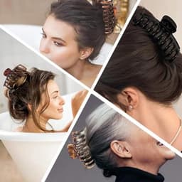 Grote Antislip Haarklemmen - Vintage Klauwclips voor Dikker Haar — thumbnail 3