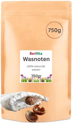 Wasnoten 1,5kg met 2 Waszakjes - Zeepnoten - Natuurlijk Wassen - 2x750gr — thumbnail 3