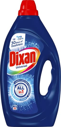 Dixan Gel Universal - Vloeibaar Wasmiddel - Voor Alle Kleuren Was - Betrouwbare Reiniging - 4 x 33 Wasbeurten - Voordeelverpakking — thumbnail 2