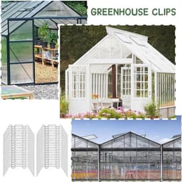 BRENZOOS- Kasclips Set van 50 - Robuuste Bevestigingsclips - Voor Serrebedekking - Antislip Grip - Weerbestendig - Ideaal voor Tuinbouw - Kasbevestigingsclips — thumbnail 3