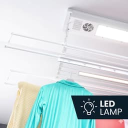 Foxydry Air 160 cm electrisch plafonddroogrek wandmontage - 160 X 57 X 30 cm — thumbnail 4