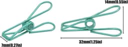 Set van 25 kleine metalen clips - multifunctionele waslijn clips — thumbnail 2