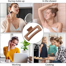 Set van 8 Grote Rechthoekige Haarspelden voor Dik en Lang Haar — thumbnail 3