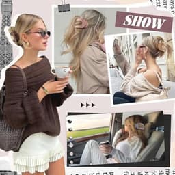 Platte Haarclips voor Vrouwen - 6 Stuks Eendenbekhaarclips - Comfortabele Franse Klauwclip met Sterke Grip — thumbnail 5