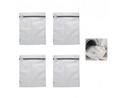 4 stuks - Waszak - Waszakken voor Wasgoed - Laundry Bag - Wasnetten - Anti-klit - Anti-vervorming - Wasmachine netzak - Fijne netzak - Huishoudelijke waszak voor overhemden - 40x50cm - Wit -voor Wasgoed (Sokken, Lingerie & T-Shirts)