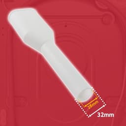 Afvoer splitter - Y splitter - Y-stuk waterverdeler - duo dubbele splitter - Dubbele afvoer trechter splitter voor 2 apparaten - geschikt voor wasmachine, vaatwasser, droger - wit — thumbnail 4