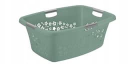 Rotho Bloemen Wasmand 50L Groen - Stijlvol en Ventilerend — thumbnail 1
