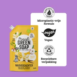 Marcel's Green Soap Wasverzachter Navulling - Vanille & Katoen - 6 x 750ml - 180 wasbeurten — thumbnail 5