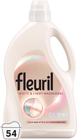 Fleuril White & Light - Vloeibaar Wasmiddel - Witte en Pastelkleuren Was - 54 Wasbeurten - Grootverpakking — thumbnail 1