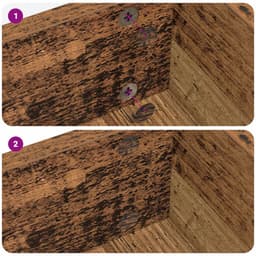 vidaXL - Zelfklevende - schroefcover - 12 - pcs - Oudhout - Ø - 20 - x - 0,5 - mm — thumbnail 5
