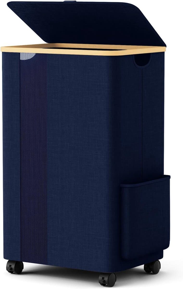 Grote Wasmand 75 Liter Donkerblauw — afbeelding 1