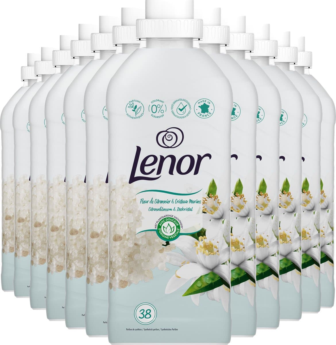 Lenor Limoenbloesem & Zeezout - Wasverzachter - 12 x 38 Wasbeurten Voordeelverpakking — afbeelding 1
