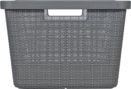 Curver Jute Wasmand - 46L - 2 stuks - Donkergrijs — thumbnail 5