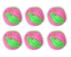 SVH Company Anti-Pluis Wasbal - Nylon Wasmachine Ballen Bollen Wasballen Wasbol Was Bal Ballen Pluisballen - 6 Stuks