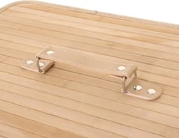 Wasmand MCW-C21, Wasbox Wasbox Wasbox, bamboe 61x43x32cm 70l ~ natuurlijke kleur — thumbnail 2