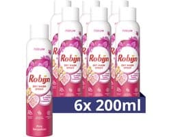 Robijn - Pink Sensation Dry Wash Spray - 6 Flessen x 200 ml - Voordeelverpakking