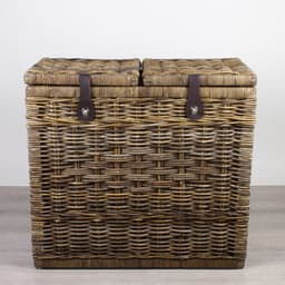 Migo Styling - Wasmand - Duo - 2 klep - Naturel - Brown - 70x35xH65 - Riet - Rotan - Rechthoek — thumbnail 2