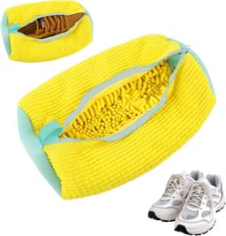 2 stuks schoenwaszak, schoenwaszak, wasmachine, dikke schoenwaszak, verhoogde wrijving binnenin, met ritssluiting, herbruikbare sneakerwaszak — thumbnail 1