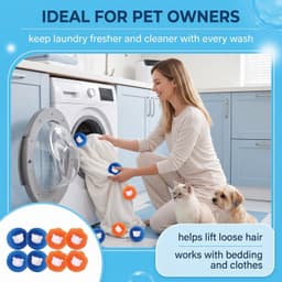 Herbruikbare Haarballen voor Wasmachine, 8 Stuks — thumbnail 3