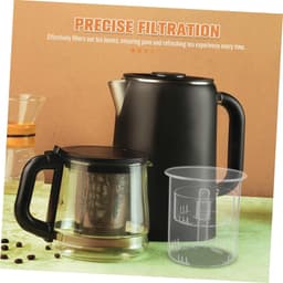1set Duidelijke Glas Infuser Voor Loose Leaf Thee Verstelbare Filter Accessoire Voor Koken Brouwen Voor Thuis Kantoor Theewinkels — thumbnail 3