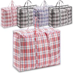 Set van 5 Waszakken voor Kleding, Opbergzakken en Verhuiszakken - 80 x 60 x 11 cm, Duurzaam en Ruimtebesparend — thumbnail 1