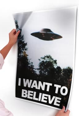 I Want to Believe UFO Poster TV Series Kunst Riesen Poster, 42 x 30 cm — thumbnail 2