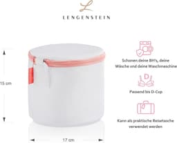 Set van 4 Wasnetten voor Beha's - Roze - 17 cm x 15 cm - Zacht Gevoerd met Ritssluiting - Voor Ondergoed en Lingerie — thumbnail 3