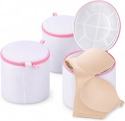 Set van 3 Wasnetjes voor Kleding - Wit - Geschikt voor ondergoed, BH's en Sokjes - Duurzaam Mesh Materiaal — thumbnail 1