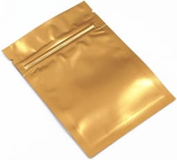 Stuks Aluminiumfolie Verpakkingszakken - Mat Goud - 7 x 10 cm - Herbruikbare Zakjes met Gripsluiting - Voor Verpakken van Snacks — thumbnail 5