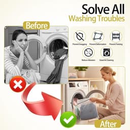 Kleine Wasnetjes voor Delicate Kleding - 4 Stuks, Duurzaam en Ideaal voor Ondergoed, Sokken en Babykleding - Perfect voor de Wasmachine, 30x25cm — thumbnail 3