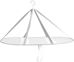 Droognet Kleding - Linnenhouder Opvouwbaar - Voedsel Drogen - Ademende Mesh - Eén Maat - Wit — thumbnail 1