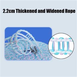 Waslijn - Droogtouw - Buiten Drogen - Antislip Winddicht - 3 meter - Willekeurig — thumbnail 2